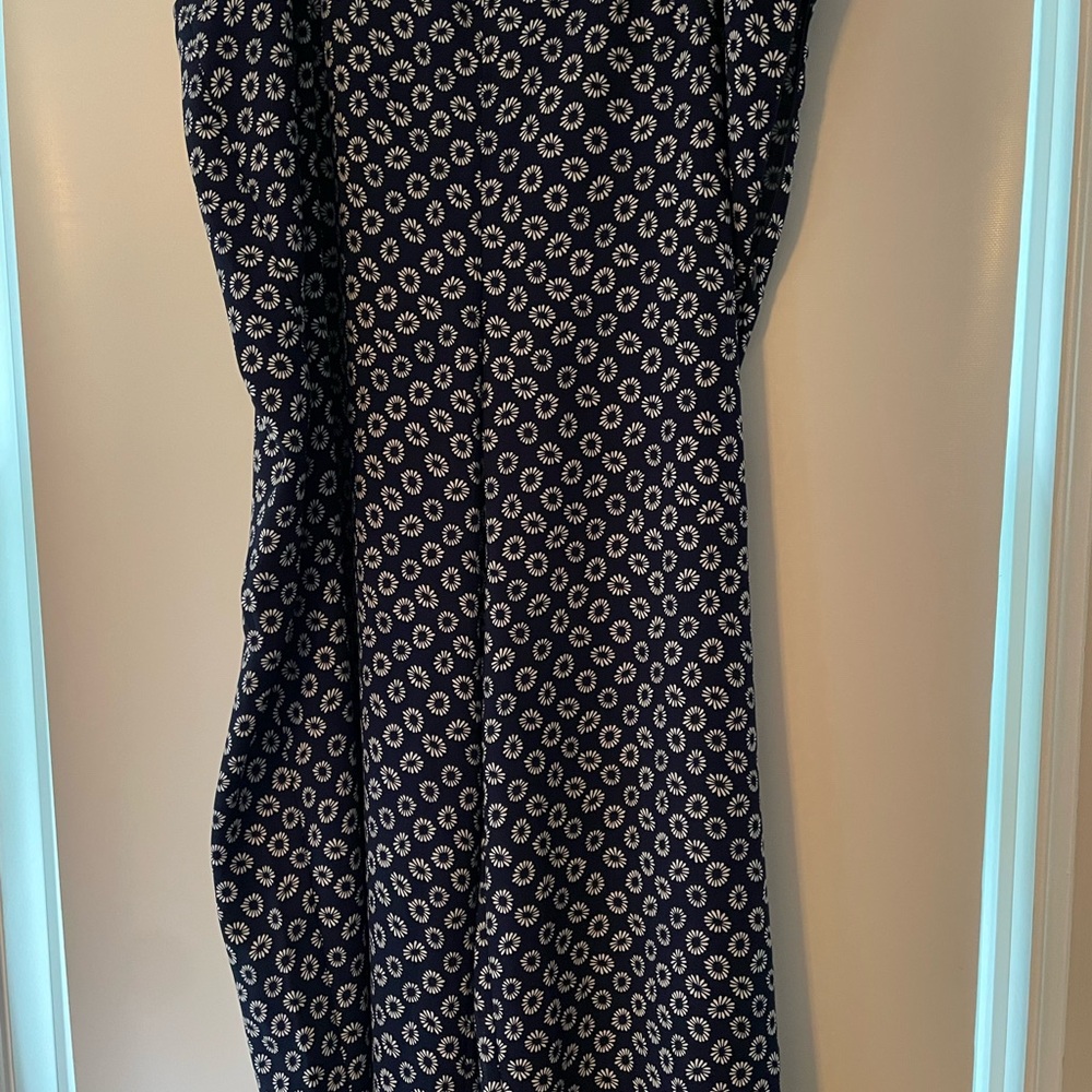 Talbots White and Blue Wide Leg Pants